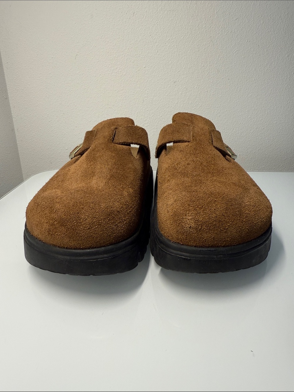 Birkenstock Boston Chunky Clogs Women’s 38 Brown Dark Tea Platform - Picture 7 of 11